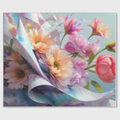 Blütengeflüster Geschenkpapier (Flach)