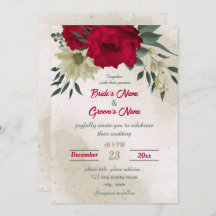 Blütengelbe rote Blumen botanische Hochzeit