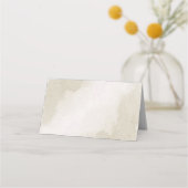 Blütengelbe rote Blumen botanische Hochzeit Platzkarte (Rückseite)