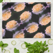 Blütengelber Rose im Blütenmuster Geschirrtuch (Gefaltet)