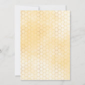 Blütengelbes tropisches Brautparty Einladung (Rückseite)