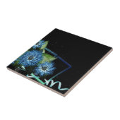 Blütengeschenke in klassisch blau - Namen personal Fliese (Seite)