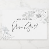 BlütenGirl Schaumweinetikett (Einzelnes Label)