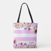 Blütenglänzender Lavendel Strippenhalterung Tasche (Rückseite)