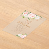 Blütengold Butterfly kisses Babydusche Acryleinladungen (Ablage )