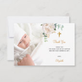 Blütengold-Foto Dankeskarte (Vorderseite)