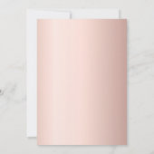 Blütengold Rose Rosa Einladung (Rückseite)