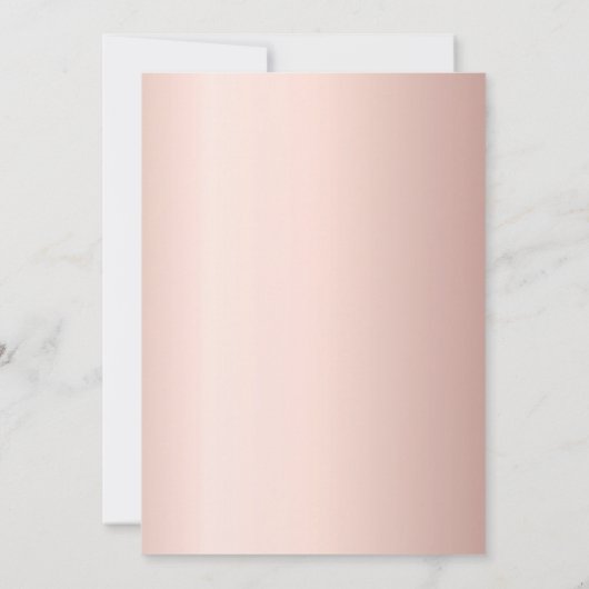 Blütengold Rose Rosa Einladung (Rückseite)