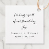 Blütengold und rosa Gefälligkeitstafel, boho, rust Geschenkanhänger (Rückseite)