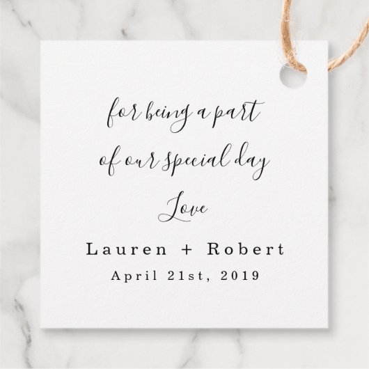 Blütengold und rosa Gefälligkeitstafel, boho, rust Geschenkanhänger (Rückseite)