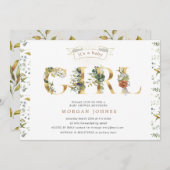 Blütengoldbraun Dusche ist eine Mädcheneinladung (Vorne/Hinten)