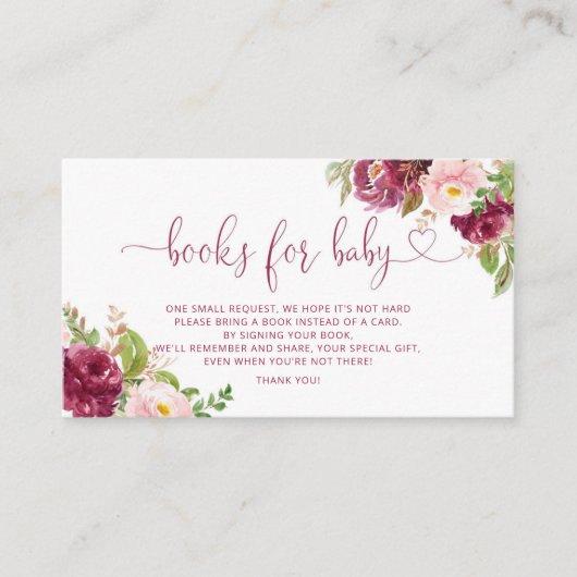 Blütengoldene Blumenbücher für die Kinderkarte Begleitkarte (Vorderseite)