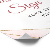 Blütengoldrahmen Eukalyptus-Sonderzeichen Poster (Ecke)