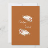 Blütengras-Hochzeitseinladung Einladung (Rückseite)