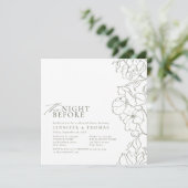 Blütengrün am Abend vor der Probe Einladung (Stehend Vorderseite)