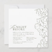 Blütengrün am Abend vor der Probe Einladung (Vorderseite)