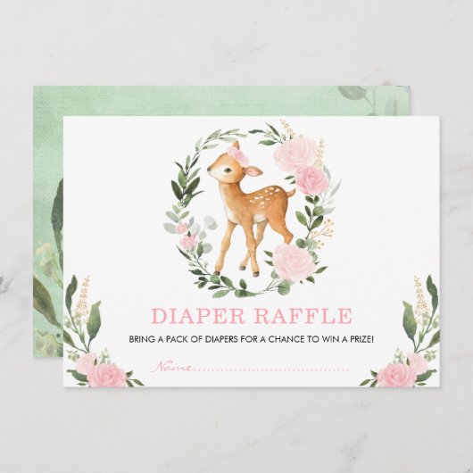 Blütengrün, Blütengrün, Waldland Hirschentäler Begleitkarte (Vorne/Hinten)