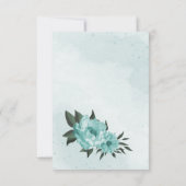 Blütengrün botanisch dankeskarte (Rückseite)