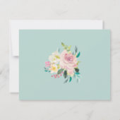 Blütengrün Eukalyptus werden Sie mein Einladung (Rückseite)