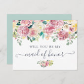 Blütengrün Eukalyptus werden Sie mein Einladung (Vorne/Hinten)