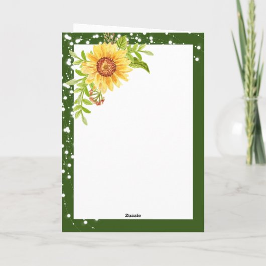 Blütengrün Karte (Rückseite)