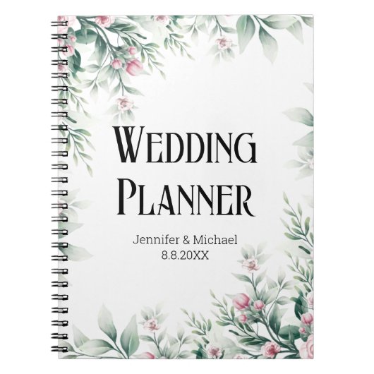 Blütengrün Notizblock (Vorderseite)