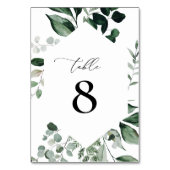 Blütengrün Tischnummer (Rückseite)