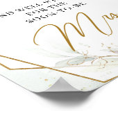 Blütengrün und Blütengrün Hinweis für das Brautsch Poster (Ecke)