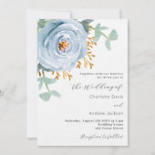 Blütengrün und luxuriöse Hochzeit Einladung (Vorderseite)
