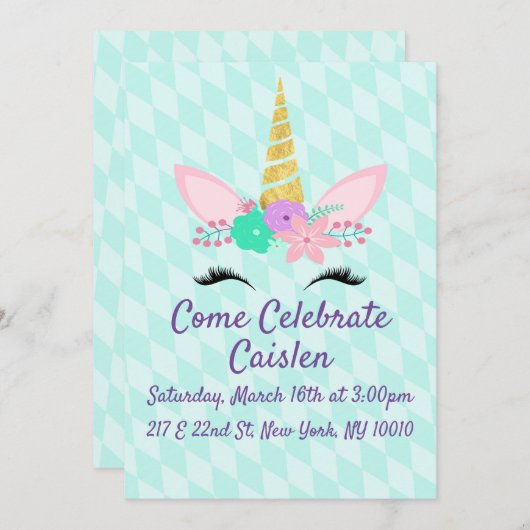 Blütenharmonika mit blauem Hintergrund Save The Date (Vorne/Hinten)