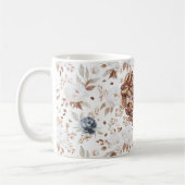 Blütenherz aus Kaffeebohnen Kaffeetasse (Links)