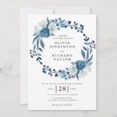 Blütenhochzeit Einladung (Vorderseite)