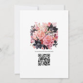 Blütenhochzeit Einladung (Rückseite)