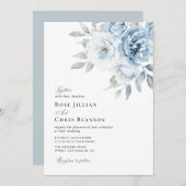 Blütenhochzeit Einladung (Vorne/Hinten)