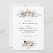 Blütenhochzeit Einladung (Vorderseite)