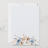 Blütenhochzeit Einladung (Rückseite)