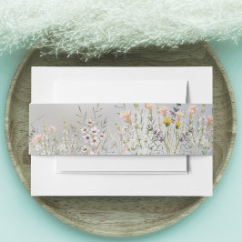 Blütenhochzeit Einladungsbanderole