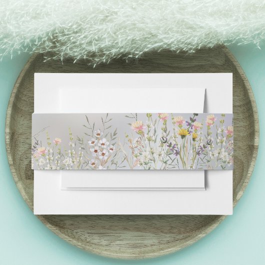 Blütenhochzeit Einladungsbanderole