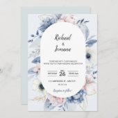 Blütenhochzeit für Kinder Einladung (Vorne/Hinten)