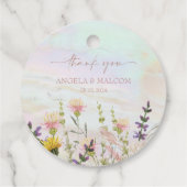 Blütenhochzeit Geschenkanhänger (Rückseite)