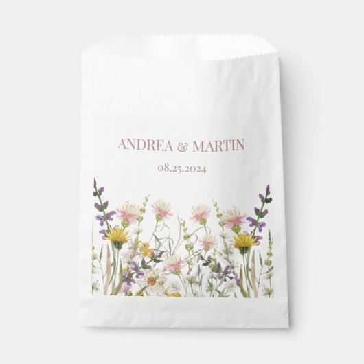 Blütenhochzeit Geschenktütchen (Vorderseite)