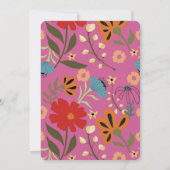 Blütenhochzeit in hellrosa einladung (Rückseite)