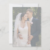 Blütenhochzeit in Rosa Dankeskarte (Rückseite)