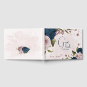 Blütenhochzeit in Rosa Gästebuch (Voll)