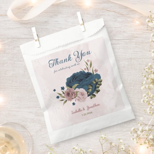 Blütenhochzeit in Rosa Geschenktütchen (Ausgeschnitten)