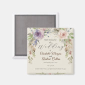 Blütenhochzeit Magnet (Vorderseite/Rückseite)