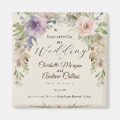 Blütenhochzeit Magnet (Vorne)