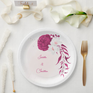 Blütenhochzeit Pappteller