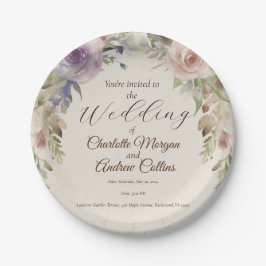 Blütenhochzeit Pappteller