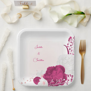 Blütenhochzeit Pappteller
